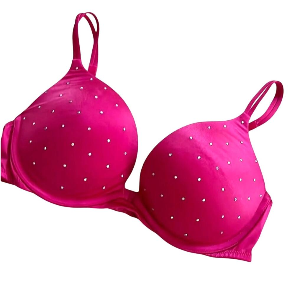 Victoria's Secret "Very Sexy Push-Up"  Bra With Rhinestones 34D